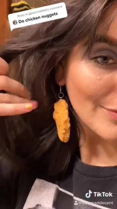 Chicken McNugget Earrings