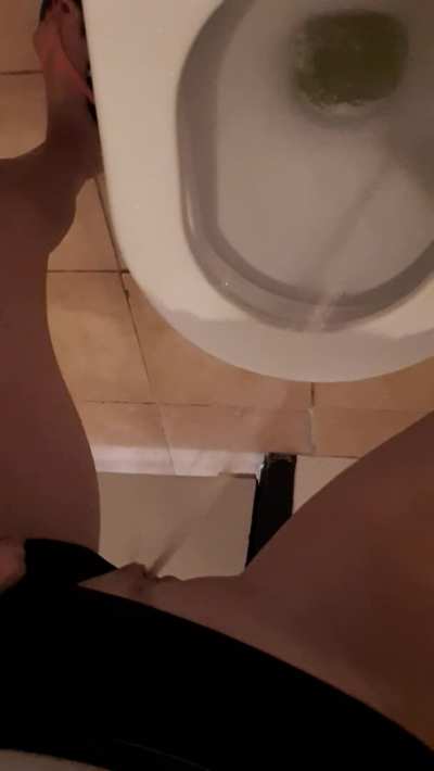 Public toilet fountain
