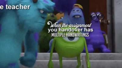 Multiple handwritings...