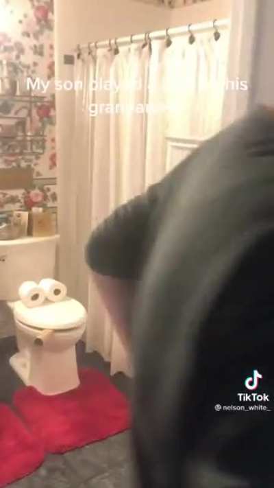 Not the toilet!