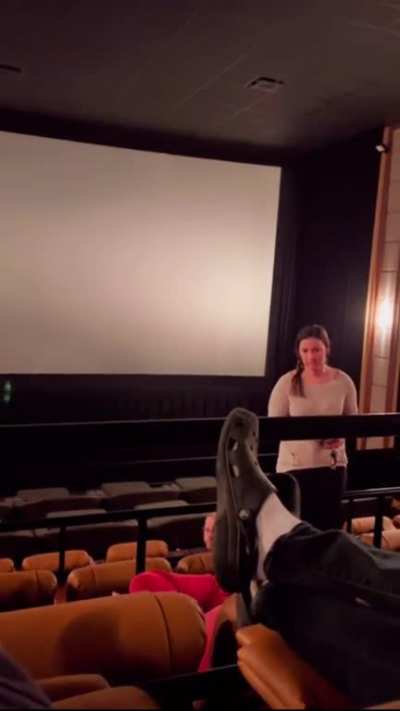 Entitled Man at movie theater