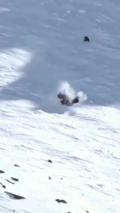 How not to downhill ski.