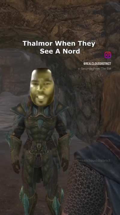 Sad to see we shouldn’t be racist 😞 I’d happily interbreed with a thick altmer mommy