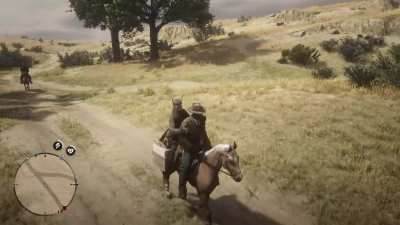 Tried the noble art of horse surfing to Blackwater. Ended up as a mounted cowboy massage therapist. Maybe a new role?... I was actually just trying to get him of the horse. He was not having it.