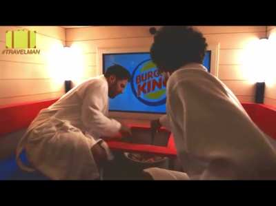 Richard Ayoade & Paul Rudd in the Burger King Sauna is pure chaos