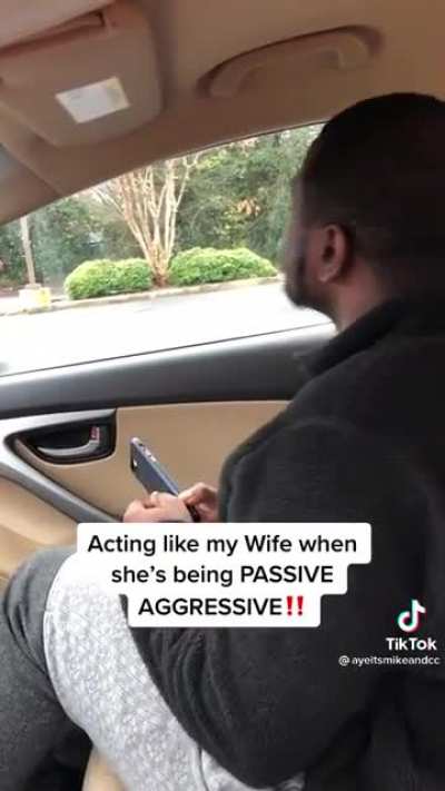 Being passive aggressive