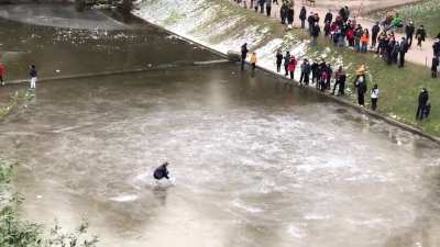 Paris, parc des Buttes Chaumont, 14 feb