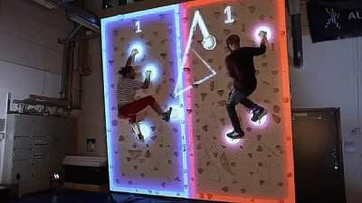 Augmented Wall Climbing Pong!