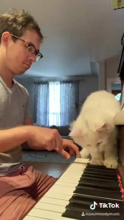 Piano duet with a less than collaborative partner