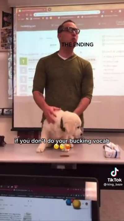 Buck the vocab mascot