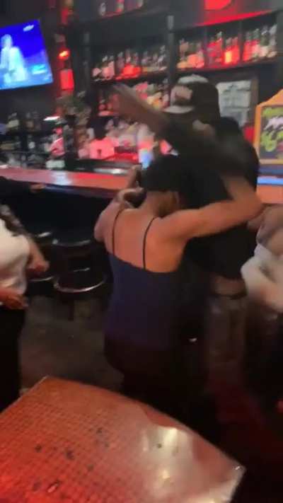 Crazy fight at Pourmans in Milwaukee WI. Context: 3 19 year old girls come into the bar wasted and start fights with other females who were complaining about their sloppy asses bumping into them. The 3 chicks start hitting ever and anyone, throwing bottle