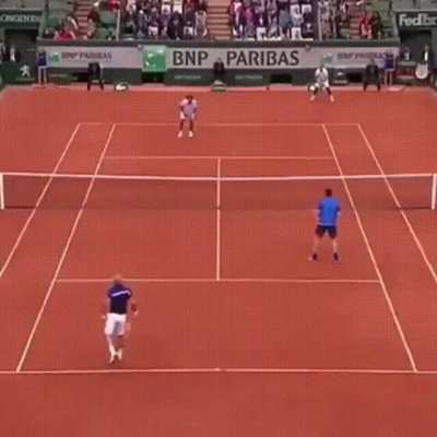 He didn’t even try to return the serve