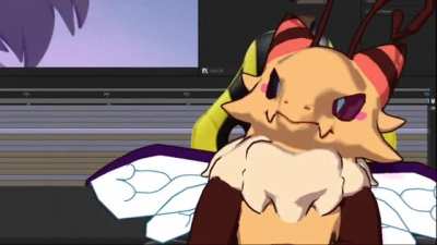 bee gets hit by a beach ball