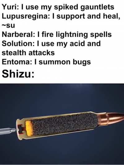 I know she uses a magic gun, but still