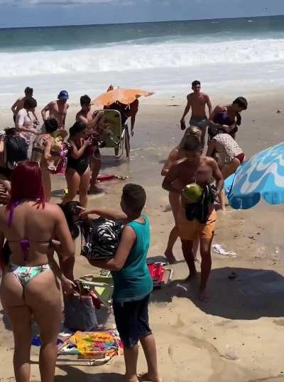 Sneaker Wave in Rio de Janeiro.