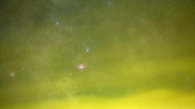 Milkyway core : Lagoon, Trifid and stars cloud