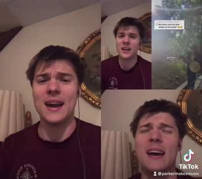 I discovered @hillbillygothic here yesterday and found this video of hers on her page so I decided to throw on a three-part harmony over it
