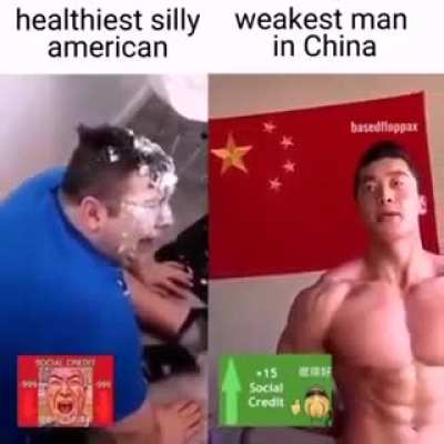 American🤮Chinese 💪🏻🤩