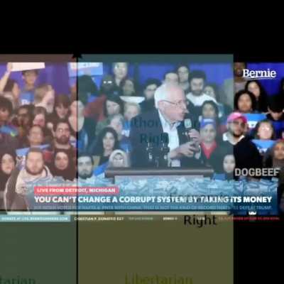bernie goes auth-right mode 😎