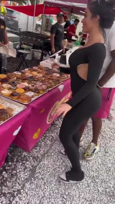 Pos gets caught licking donut than acts like it’s a joke