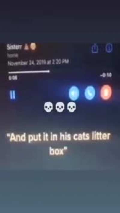Cat poop