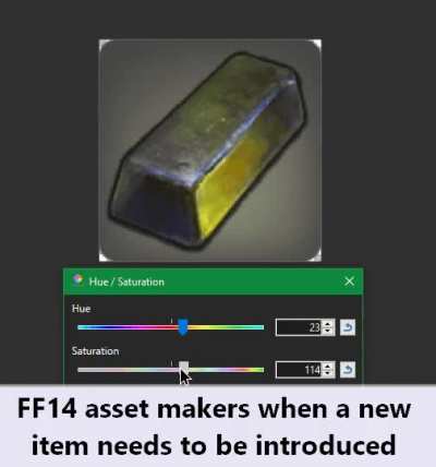 I love gathering/crafting identical ingredients every new patch.
