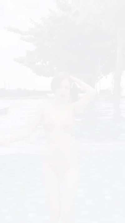 Pretty thai girl at the pool 