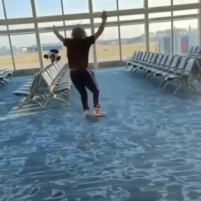 Lil pump does a jump, and ends up with a bump