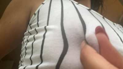 Can I make your dick hard when i bounce my titties in your face like this?