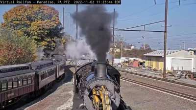 Little too up close and personal in Strasburg today