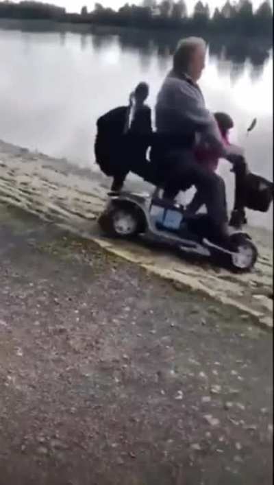 Letting your grandchild drive, what could go wrong?