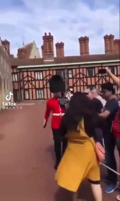 Make way for the queen’s guard.