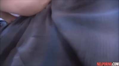 POV nurse gives blowjob and spreads her legs in front of her lover