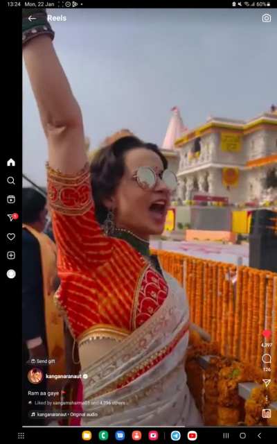 Kangana Ranaut at Ayodhya