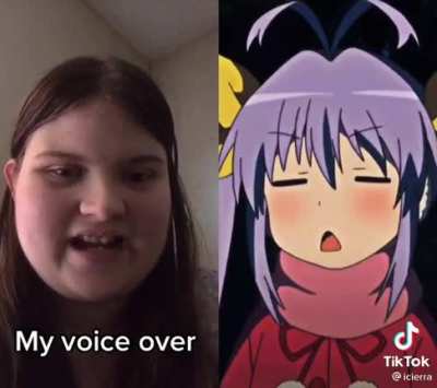 She’s not even speaking real Japanese. She’s just saying gibberish