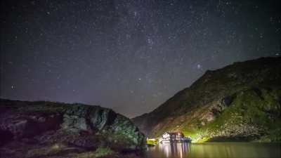 Lacul Bâlea, Sibiu, Romania.