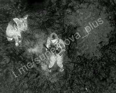 A Russian soldier is attacked by a Ukrainian drone drop munition in a night-time attack [Published 24/11/2023]