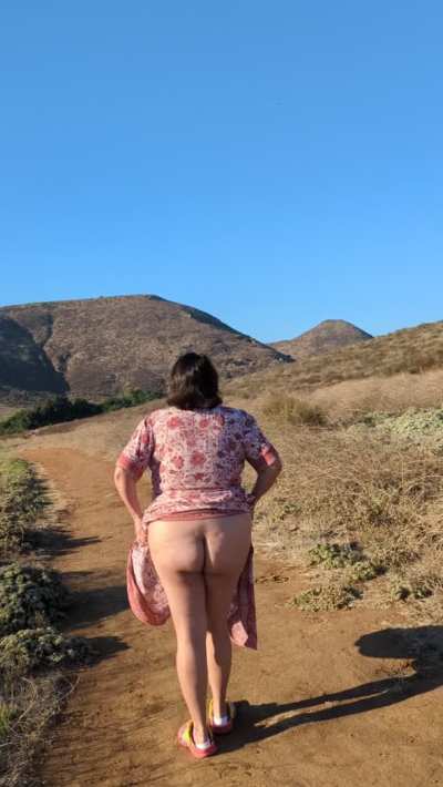 Showing my small tushy.