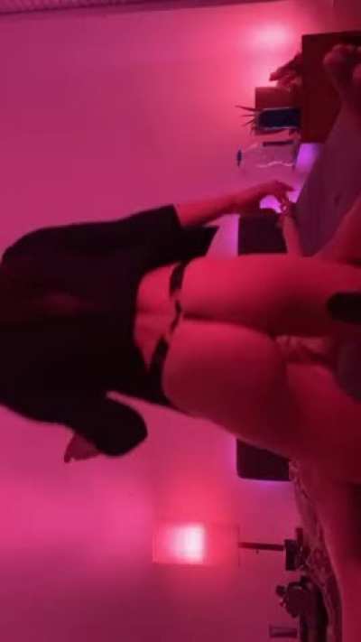 Findom Milf, serves drink before strapping down his last free limb.