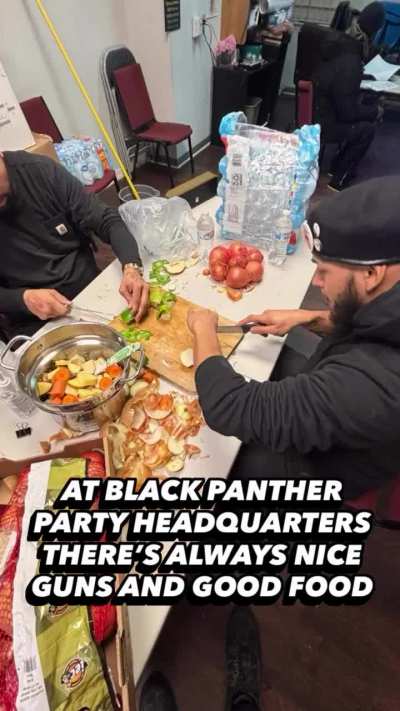 Black Panther Party for Self Defense feeds hundreds of people every week and do community defense