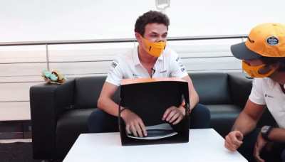 F1 drivers play what’s in the box. I guess racing side by side at 330kph is less scary than a raw fish