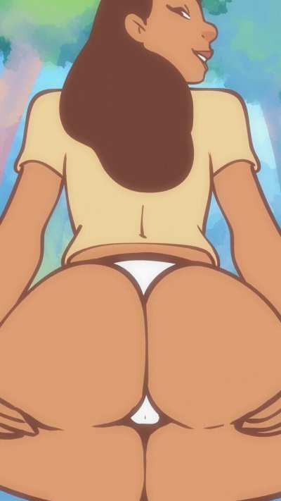 Revealing her ass