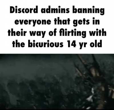 If you're an admin on discord you're gay