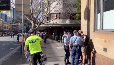 Sydney Protests today near Ultimo