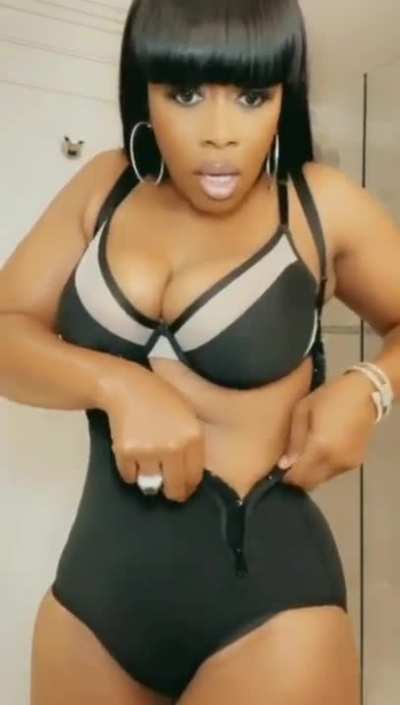 Remy Ma: Strips to Bra and Panties