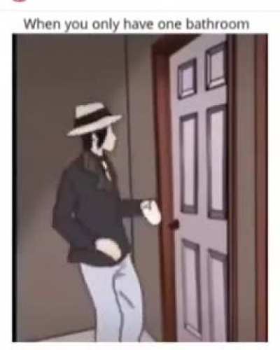 One bathroom problem