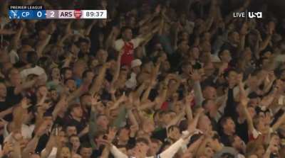 Arsenal supporters singing Vieira’s name