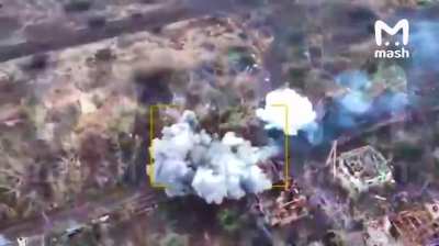 Russian soldier fires a RPG at a advancing Ukranian T-64BV he misses but at the same time the tank drives over a mine and is abandoned by its crew. Avdiivka direction