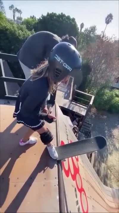 She took her time to control her nerves and did it. What a Brave Girl👏
