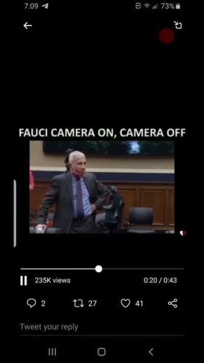 Fauci once the 